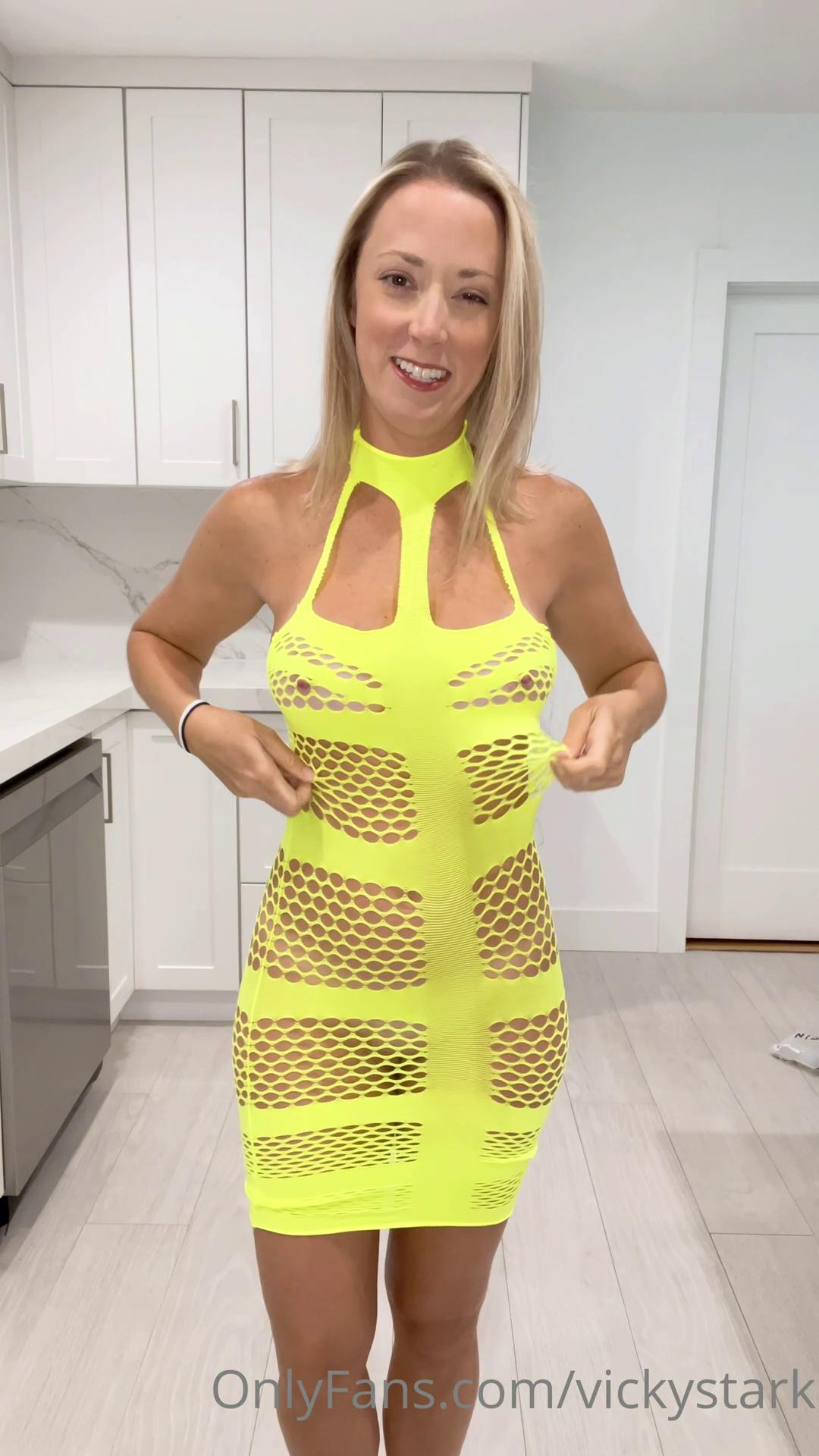 vicky stark mesh lingerie try on onlyfans video leaked WKYEXI